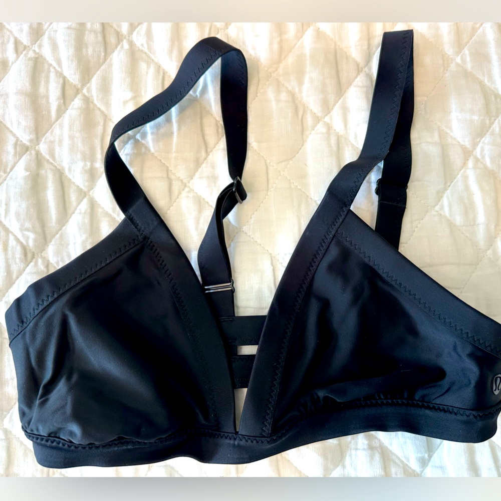 Lululemon Black Bikini Top with Adjustable Straps